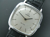 1973 square bag platinum case butterfly fly simple two-pin mechanical Swiss antique watch 625