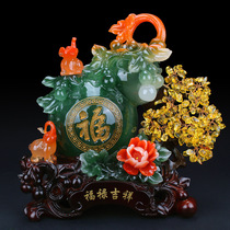 Daderen gourd ornaments exquisite crafts wine cabinet living room entrance home decorations office opening gifts