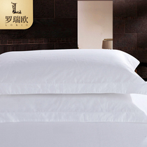 Hotel pillow set pure cotton single pillow sleeve adult summer pillow cover white double pillow core set one pair