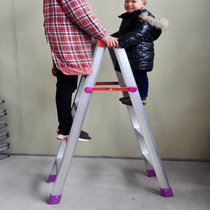 Multifunctional ladder household folding ladder thickened aluminum alloy herringbone ladder 2 m 2 5 m engineering ladder mobile cabinet staircase