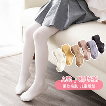 Girls pantyhose spring and autumn children wear socks in pure cotton outer gas baby in bottom socks