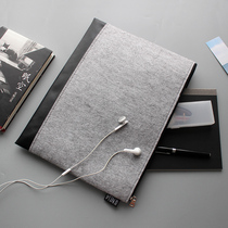 Wool felt zipper bag A4 file bag high-end office bag briefcase storage bag bag file bag ipad hand bag