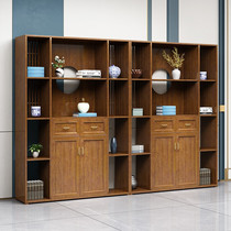 Cabinet Ground Cabinet Office Bookcase Information Cabinet Solid Wood Lockers Bookcase Shelves Modern Brief