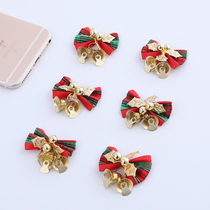 Christmas Tree decorations 5cm with small bells Bow Christmas Tree decorations Christmas wreath with DIY small bells