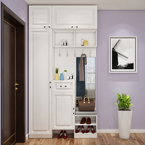 Customized shoe cabinet home door modern simple entrance hall porch cabinet small house shoe changing stool one cabinet locker