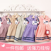 Cartoon-mounted super absorbent towel kitchen hand cloth childrens home cute towel wipe handkerchief