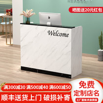 Bar counter cashier shop Small simple modern clothing store Convenience store Beauty salon counter Front desk Reception desk