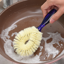 Japan km kitchen decontamination pot brush cleaning brush dishwashing brush non-stick brush pan artifact natural brush