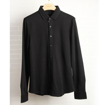 Wits Family Special Cabinet Mens Long Sleeve T-shirt Minima Black Business T-Shirt Comfort Inset Blouse Man