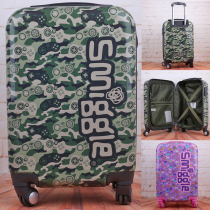 Australian smiggle student camouflage travel stretchable universal wheel luggage travel collection box 20 inches
