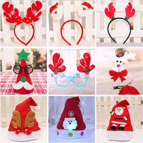 Huachi Christmas decorations for adults and children dress up headband headgear snowman antler head hoop Christmas hat