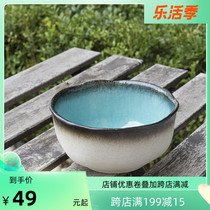 Kookugawa Machi House Japan Original Clothing Import Turkish Blue Soup Bowl Rice Bowl Day Style Little Fresh Cutlery large capacity