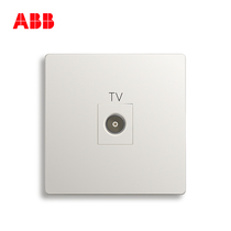 ABB switch socket frameless Xuan to Athens white wall 86 socket panel one TV socket AF301