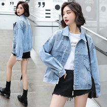 Hong Kong IT trendy brand fashion denim jacket women 2022 spring and autumn new loose and versatile casual short jacket jacket
