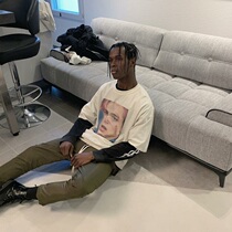 ARNODEFRANCE ADF little plums reverse wear wash do old trend loose FOG High Street wind short sleeve t-shirt