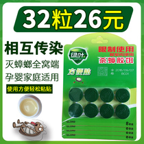 32 Cockroach killing drugs whole nests household green leaves cockroaches button-type instant stickers infecting cockroaches