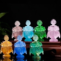Ancient French glaze longevity treasure bottles are enshrined for Buddha Manibao Ruyi Aquarius