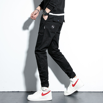 Tide Cards Autumn Winter Casual Pants Men Long Pants Big Code Small Feet Helen Pants Bunches Pants Sport Tooling Mens Pants