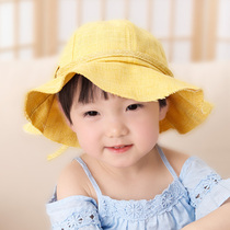 Baby sun hat female baby hat spring and autumn foreign sun hat summer female treasure Princess sunshade summer sunscreen hat