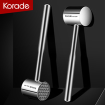 Solid Meat Hammer 304 Stainless Steel Home Pine Meat Hammer Kitchen Tender Meat Hammer Meat Labor-saving Steak Special Hammer