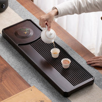 Solid Wood Tea Table Natural Whole Black Sandalwood Tea Tray Home Chinese Tea Sea Drainage Brief About Dry Bubble Kutian Tea Tray