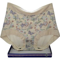 Caitian underwear women flower fairy 21527 modal cotton high waist middle-aged belly belly graphene printing new