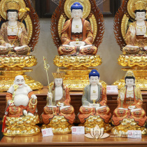  White marble Guanyin Bodhisattva Buddha statue decoration Send son Guanyin statue Saha Three saints Western three saints South China Sea Guanyin statue