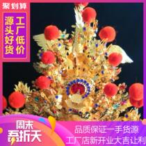 Religious Buddhist supplies Taiwan kjin handsome hat Buddha equipment Marshal hat Buddha hat Wenwu General hat God helmet