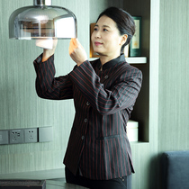 Hotel work clothes long sleeve female property aunt cleaning clothes autumn and winter clothes hotel rooms large size cleaning work clothes