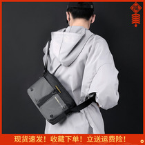 2022 summer new cross-body bag mens bag outdoor sports bag lightweight horizontal shoulder bag small bag tide brand casual backpack