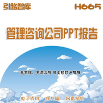 Well-known Enterprise Management Consulting Company Project Reporting to PPT Template Program Consulting Advisor Tool Manual Information