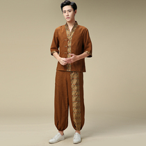 Tangyue new spring and summer foot massage foot bath mens technician clothes Thai Health Hall work clothes mens suit