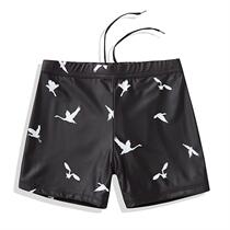 Fat-up swimsuit loose pants mens large size seaside mens swimming trunks mens swimming pants travel five-point pants loose training