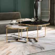 Rock plate tea table light extravagant modern minimalist small family of minimalist nets red round small flowers a few tea table table living room for home