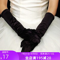 New bridal wedding gloves Plain gloves Extended gloves White gloves Black gloves Performance gloves