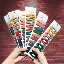 Korean simple bbclip top clip edge clip single word bangs clip headgear back head hairclip macaron girl hairpin