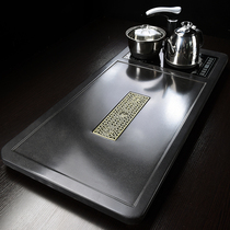 Tea tray Home fully automatic integrated electric hot magnetic stove utive tea tool suit Four-in-one tea sea tea track solid wood tea table