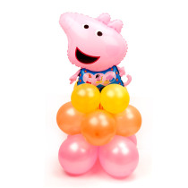 Baby one year old childrens birthday decoration balloon party layout column cartoon monkey road guide balloon decoration supplies