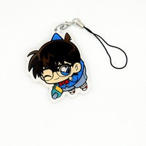 A variety of famous detective Conan Xinlanan room through Kidd Chijing gray original mourning acrylic mobile phone rope pendant keychain