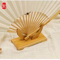 Men and women folding fan frame support Chinese wind group fan advertising craft fan base home Valentines Day gift decoration decoration