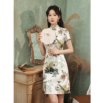 Improved cheongsam 2021 new young girl can wear summer national Tide womens Chinese style dress