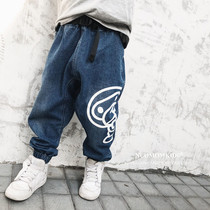 Japan BAPE childlike spring autumn male and female children baby boomers Jeans Baby Jeans Sport Long Pants