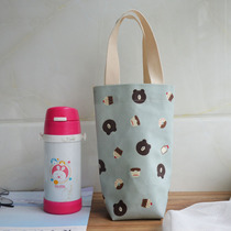 Cup Bag tote bag canvas with rope portable water Cup bag storage stewed cup bag waterproof large cloth bag