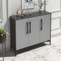 Light luxury shoe cabinet home door porch cabinet large capacity paint-free locker metal cabinet corner multifunctional shoe cabinet