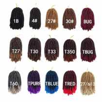 8 inch small spring dirty braid Synthetic Spring Twist braiding hair chemical fiber braid