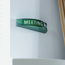 NASOs acrylic logo card custom minimalist ins office door signs Cue Card Creative guide