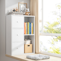 Bay window cabinet locker Bedroom storage storage small cabinet Household multi-function windowsill Balcony shelf Shelf cabinet