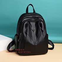 European Station Backpack Women 2021 New Fashion Leisure Backpack Leather Joker Large Capacity Travel Bag Womens Bag