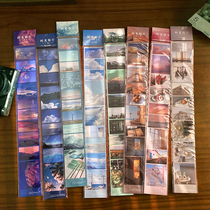Time film strip paper tape repackaging Korea ins wind hand account decoration stickers diy retro landscape stickers