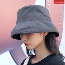 Fishermans hat female art leisure solid color hat outdoor tourism summer sun hat Korean version of tide wild Street New